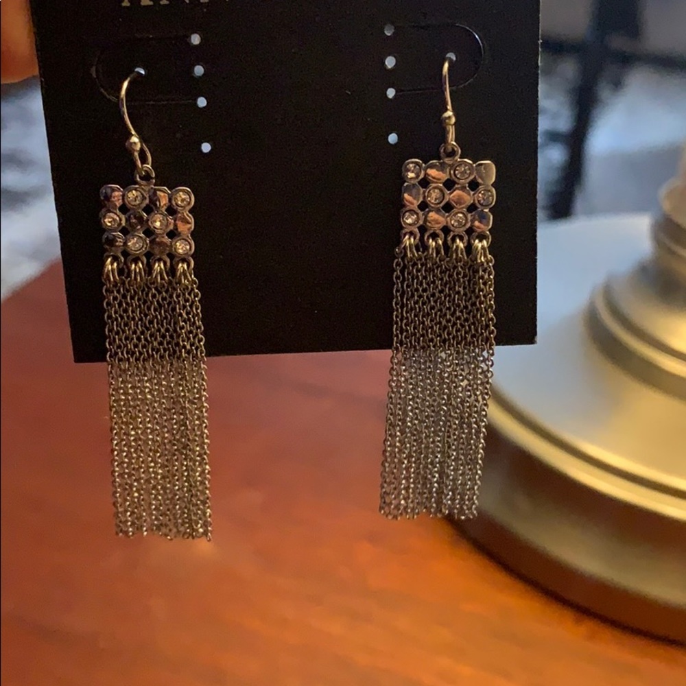 Ann Taylor Silver Dangling Earrings
